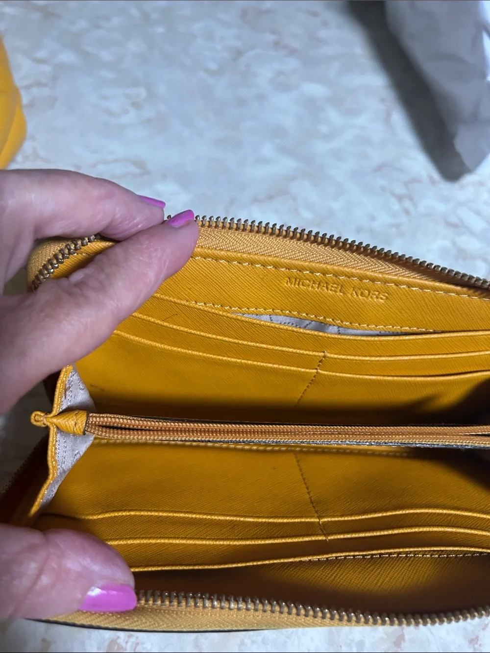 MICHAEL Michael Kors pebbled leather
